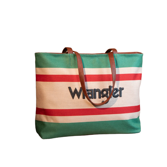 Wrangler Ladies Aztec Pattern Green Tote Bag WG159-8112GN