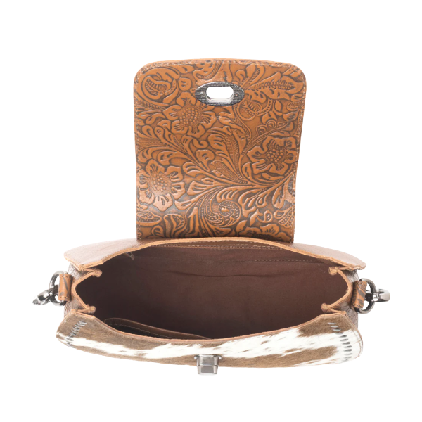 Myra Bag Highland Ridge Rustic Oak & Winter Mist Leather Bag S-12947