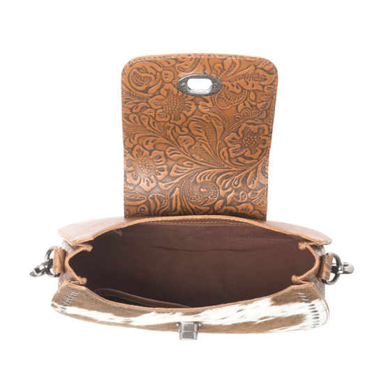 Myra Bag Highland Ridge Rustic Oak & Winter Mist Leather Bag S-12947