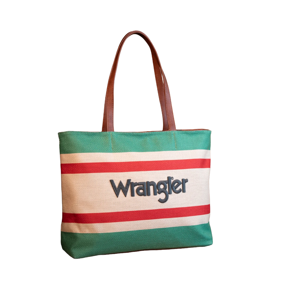 Wrangler Ladies Aztec Pattern Green Tote Bag WG159-8112GN