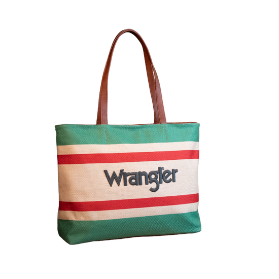 Wrangler Ladies Aztec Pattern Green Tote Bag WG159-8112GN