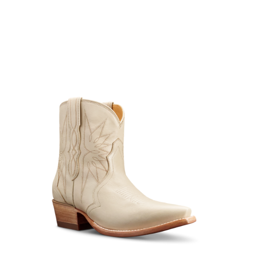 Tecovas Ladies The Lynn Western Cream Bootie 20055CRE
