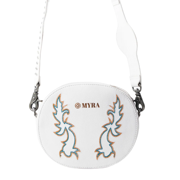 Myra Bag Sparkling Desert Moon Crossbody Leather Bag S-12221