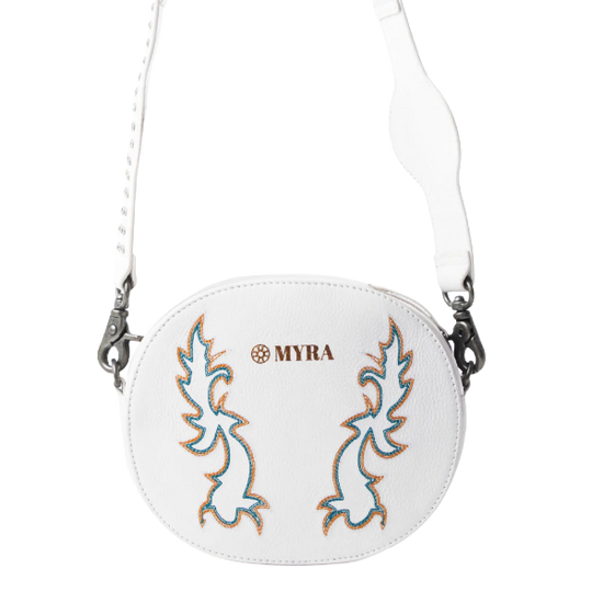 Myra Bag Sparkling Desert Moon Crossbody Leather Bag S-12221