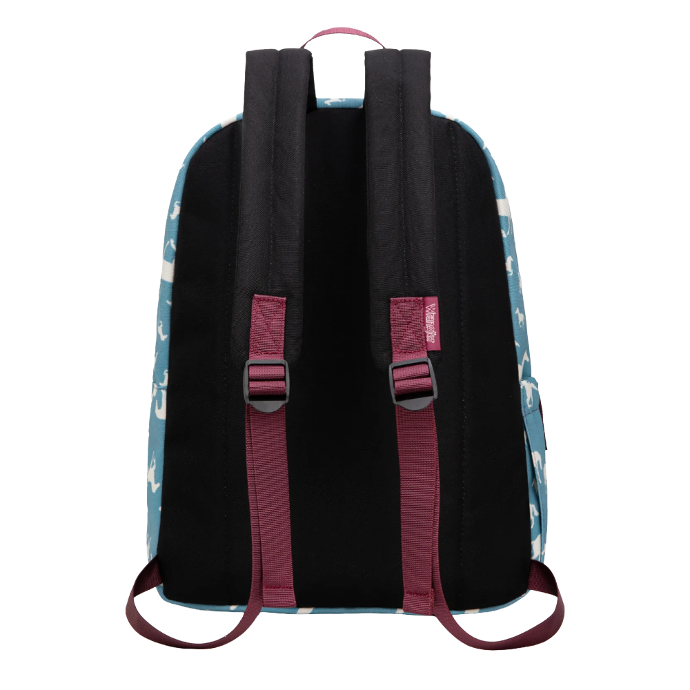 Wrangler Ladies Horse Print Blue Backpack WG2000-005BL