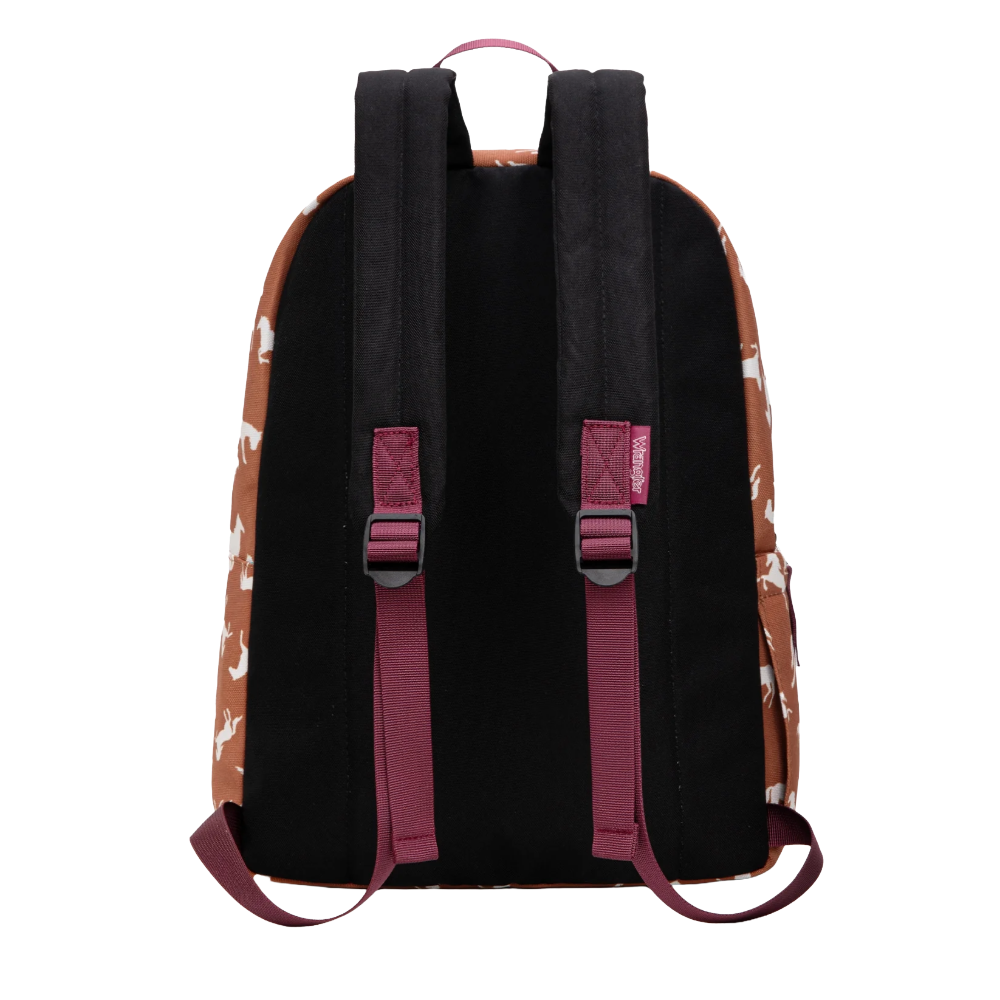 Wrangler Ladies Horse Print Brown Backpack WG2000-006BR