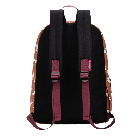 Wrangler Ladies Horse Print Brown Backpack WG2000-006BR