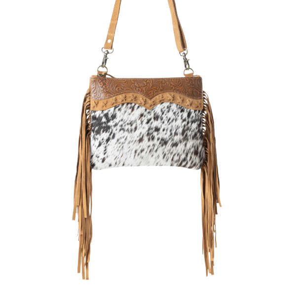 Myra Bag Timber Trail Burnished Bronze & Soft Porcelain Leather Bag S-11909