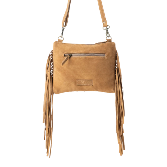 Myra Bag Timber Trail Burnished Bronze & Soft Porcelain Leather Bag S-11909