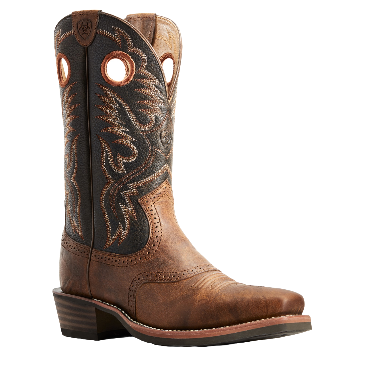 Ariat Men's Heritage Roughstock Sorrel Crunch Brown Boots 10029759