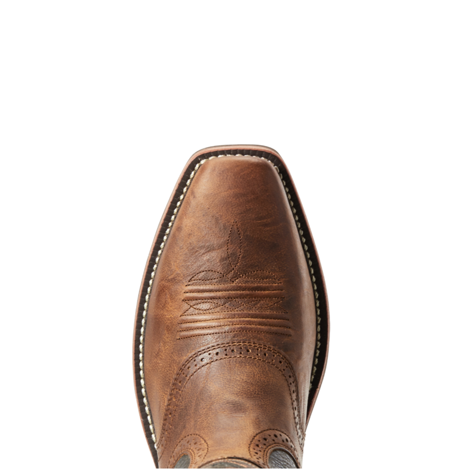 Ariat Men's Heritage Roughstock Sorrel Crunch Brown Boots 10029759