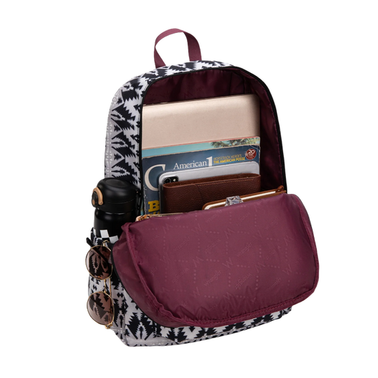 Wrangler Ladies Aztec Print Black Backpack WG2000-011BK