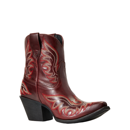 Ariat® Ladies Chandler Pimento Red Snip Toe Western Booties 10040337