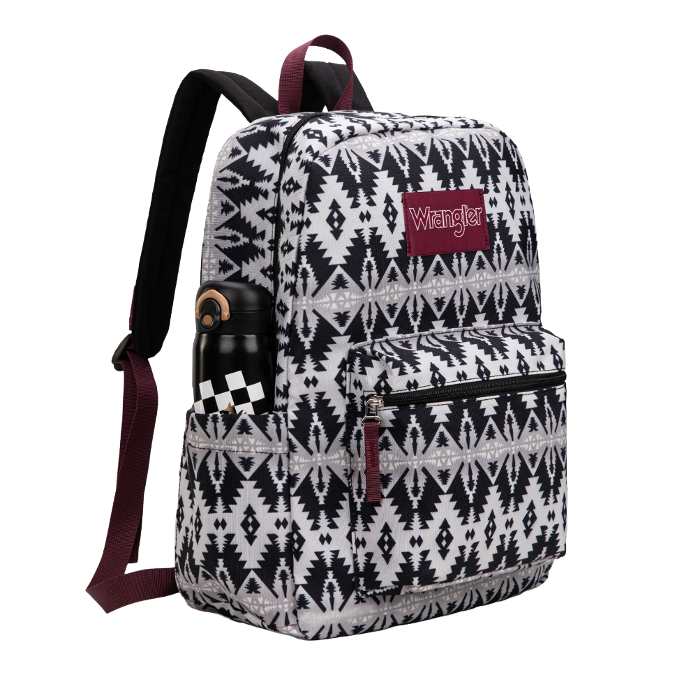 Wrangler Ladies Aztec Print Black Backpack WG2000-011BK