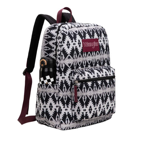 Wrangler Ladies Aztec Print Black Backpack WG2000-011BK