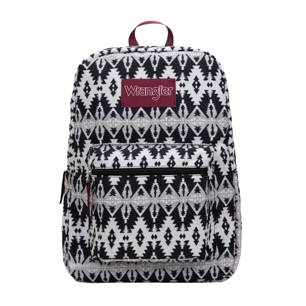 Wrangler Ladies Aztec Print Black Backpack WG2000-011BK
