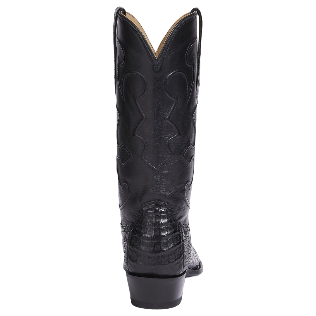 Lucchese Men's Charles Black Ultra Belly Caiman Boots M1636.R4