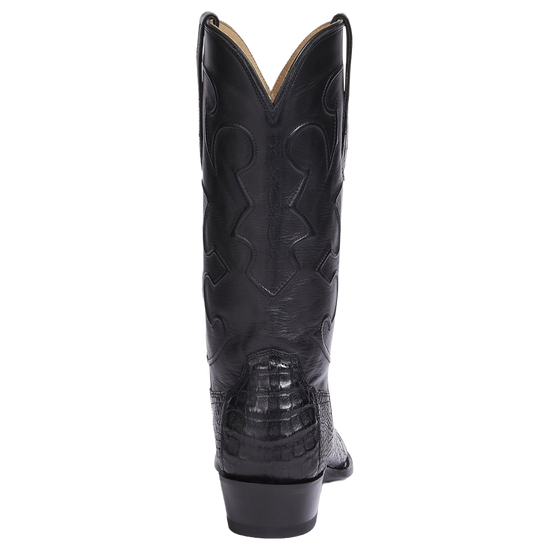 Lucchese Black Ultra Belly Caiman Mens Boots Lucchese GC9613.13 Mens Classics Ultra Caiman Belly Skin  main image 2