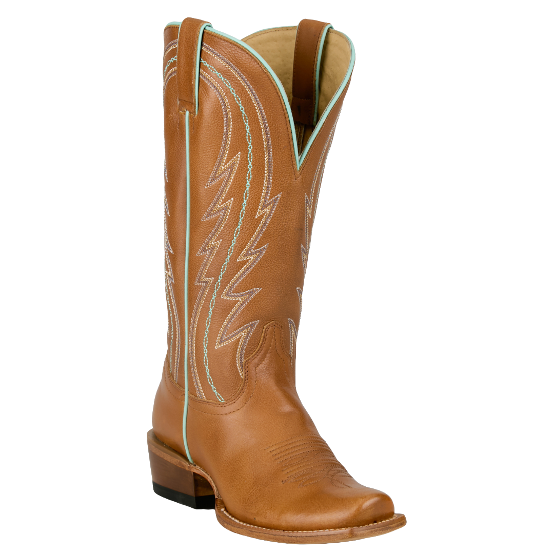 Tony Lama Ladies Hallie Tawny Brown Leather Western Boot RN3630
