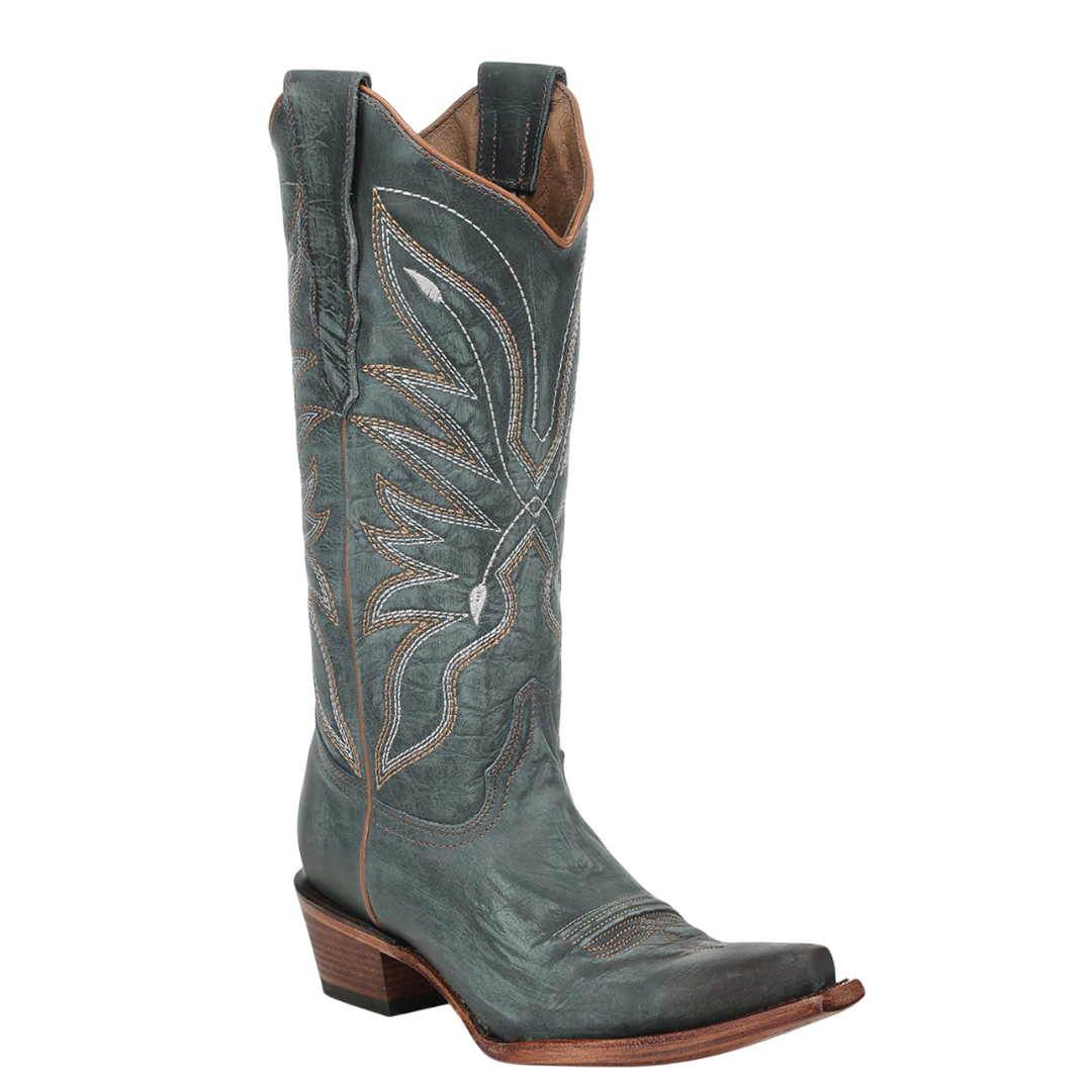 Circle G by Corral Ladies Blue Triad Embroidery Western Boot L8069