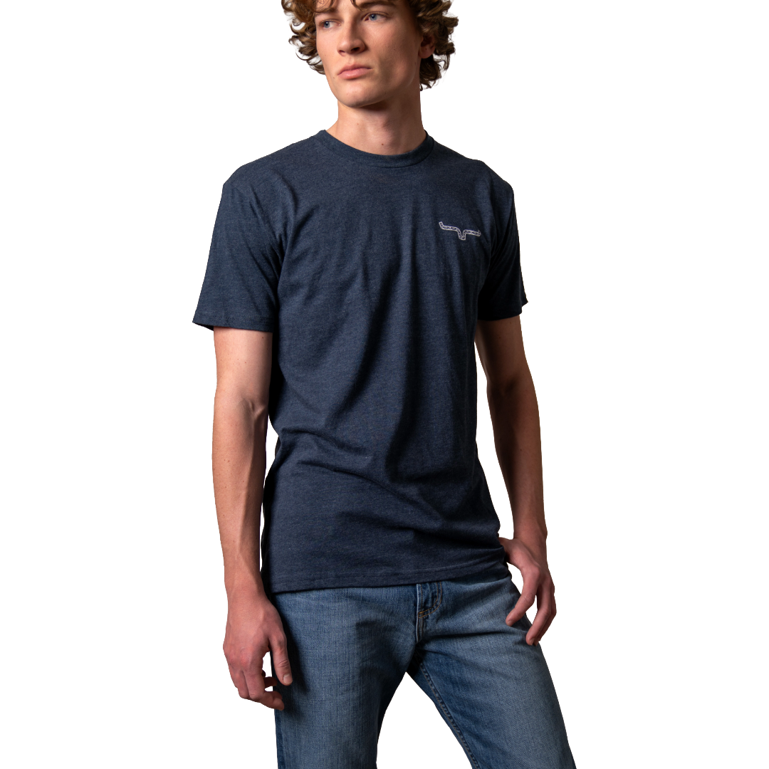 Kimes Ranch Men's Rowell Midnight Navy T-Shirt MSH0000185-BL002