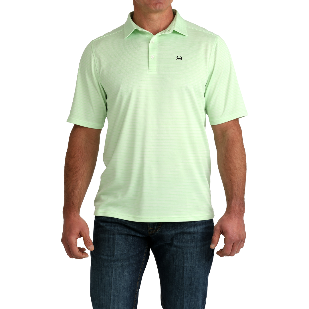 Cinch Men's Arenaflex Green Polo Shirt MTK1865042