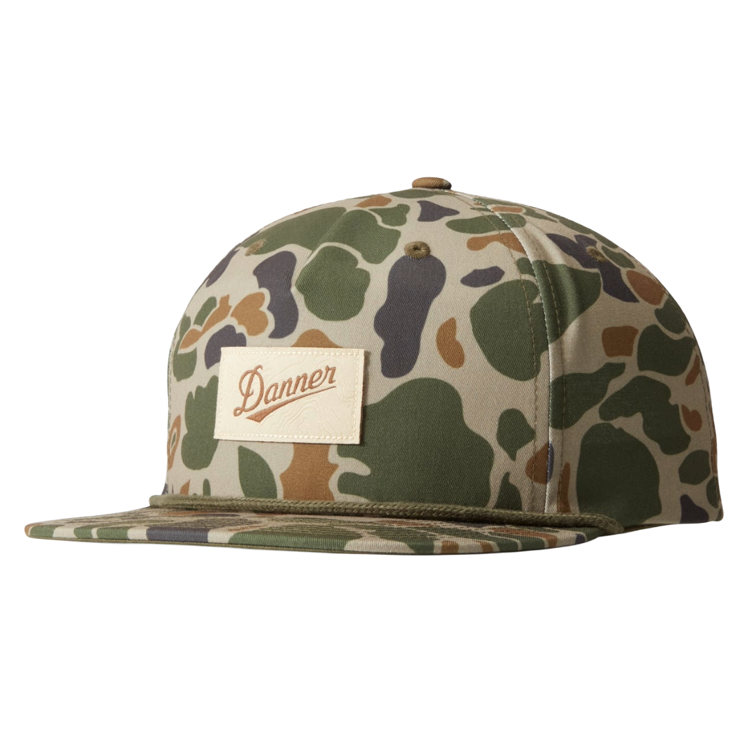 Danner Duck Camo Olive 5 Panel Trucker Cap 90721