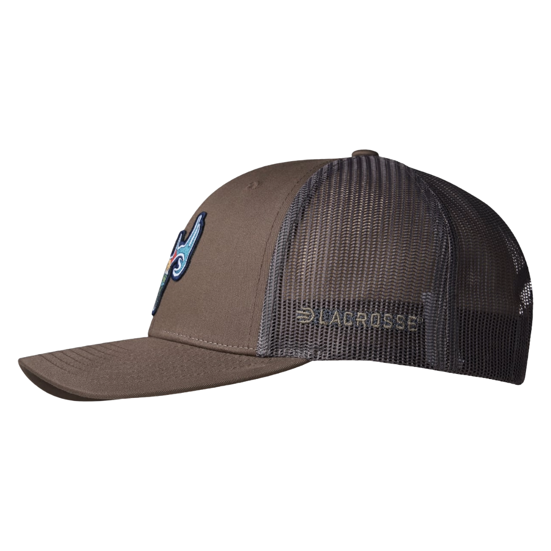 LaCrosse Brown Deer Patch 6 Panel Trucker Cap 918570