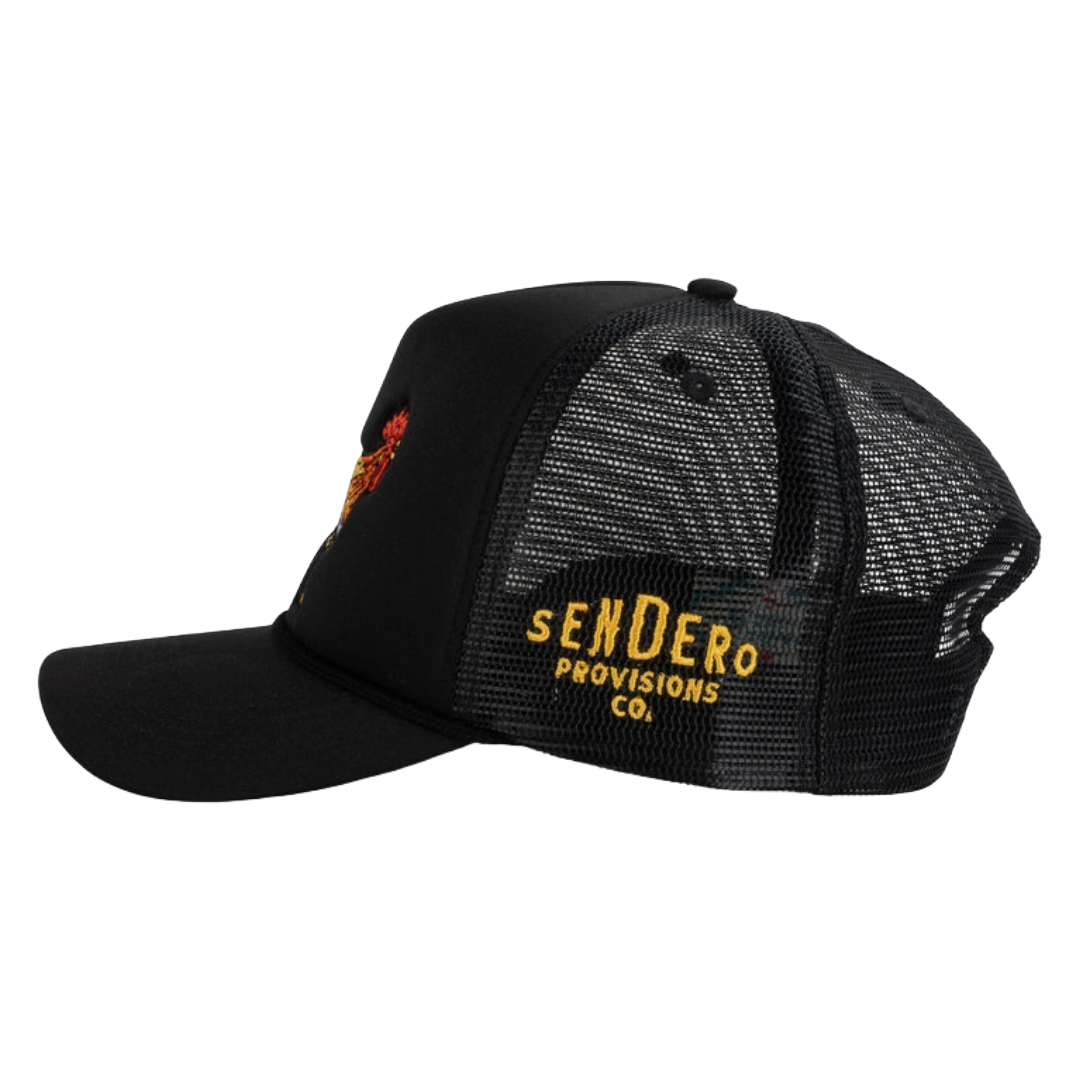 Sendero Provisions Co. Black Yardbird Trucker Cap SPCH124S17-BLK