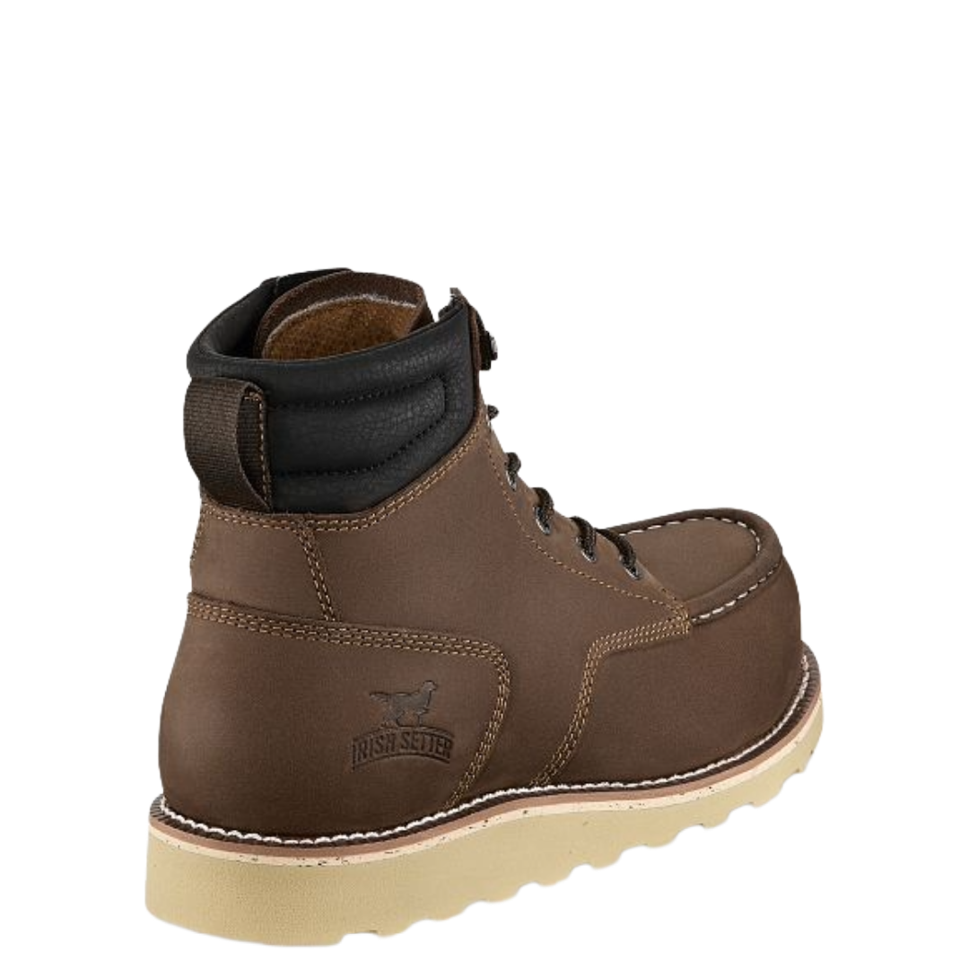 Irish Setter Men's Pipestone Brown Leather 6" Steel Toe Work Boots 84630 - Wild West Boot Store