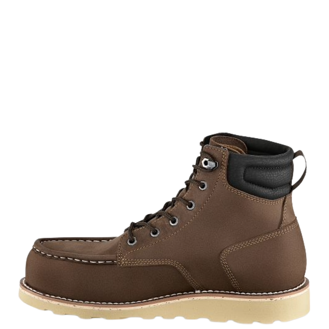 Irish Setter Men's Pipestone Brown Leather 6" Steel Toe Work Boots 84630 - Wild West Boot Store