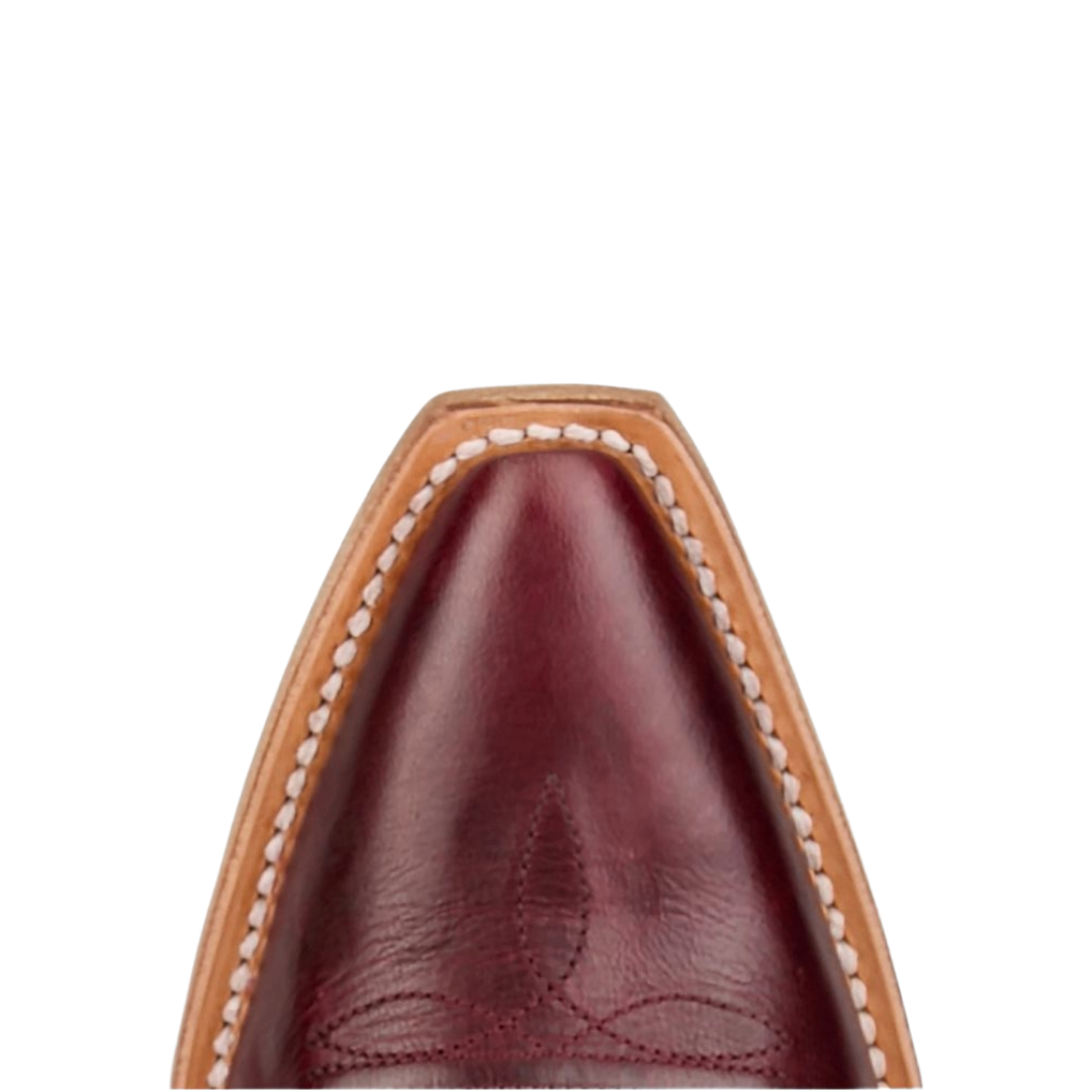Tony Lama Ladies Jess Wine Goat Leather Tall Boots DR4253
