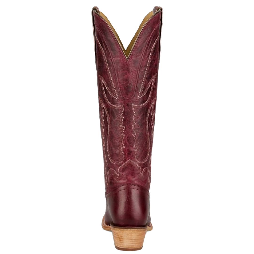 Tony Lama Ladies Jess Wine Goat Leather Tall Boots DR4253