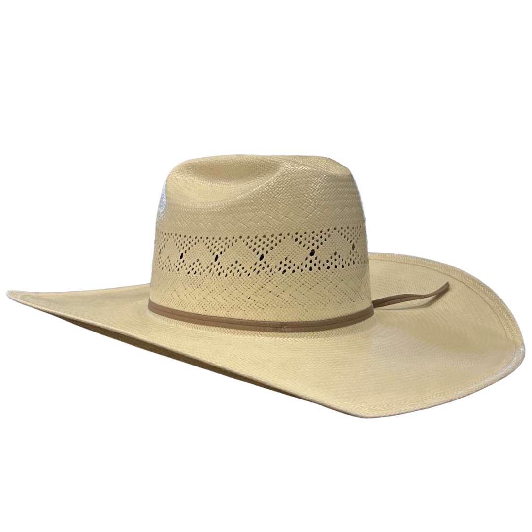 American Hat Co Rancher Vented Ivory Straw Hat 8110-2CAHS
