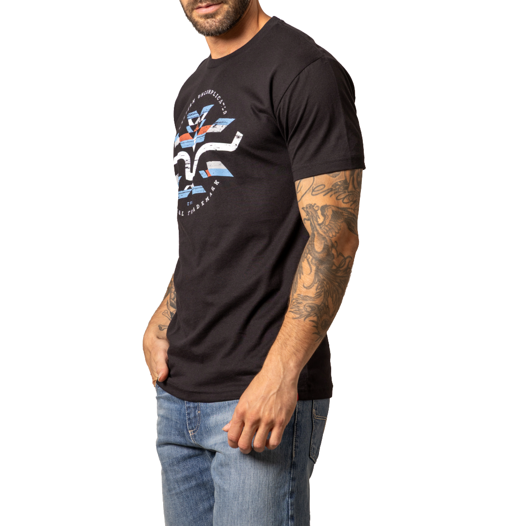 Kimes Ranch Men's Circular Serape Western Black T-Shirt MSH0000168-BK001