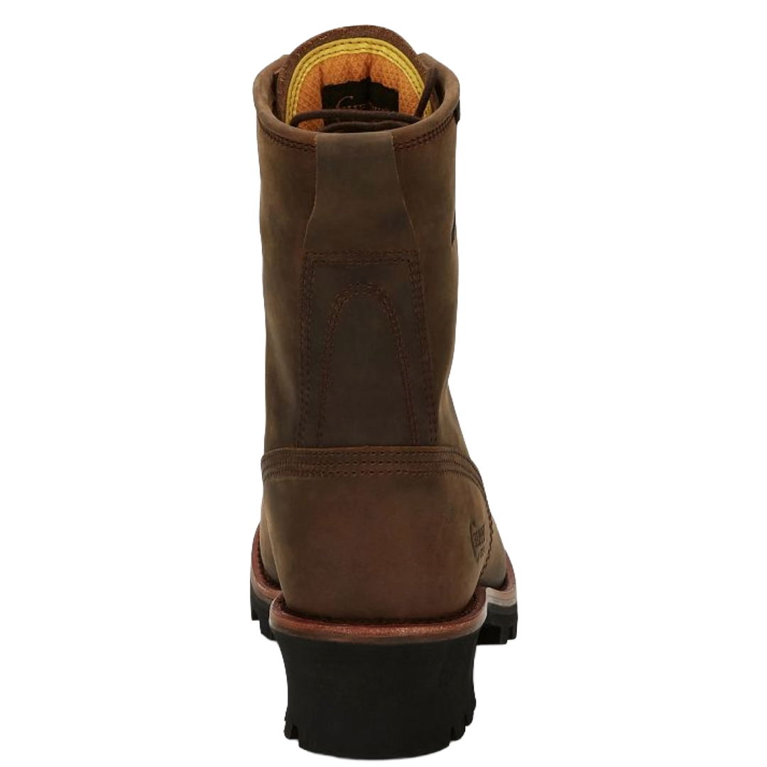 Chippewa Men's Paladin Bay Apache Waterproof Logger Brown Boots 73100