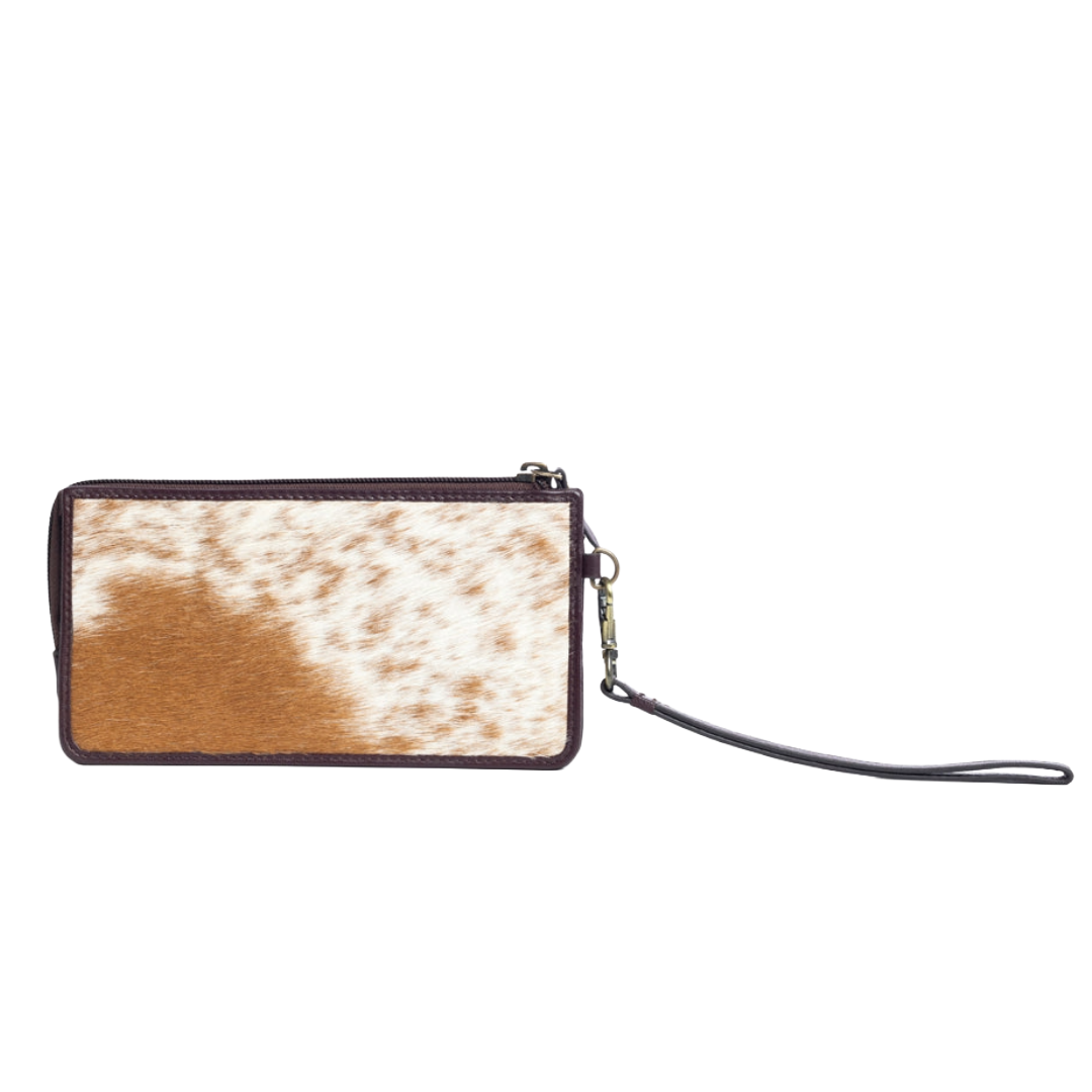 Myra Ladies Isleta Hairon Leather Wristlet Wallet S-10646