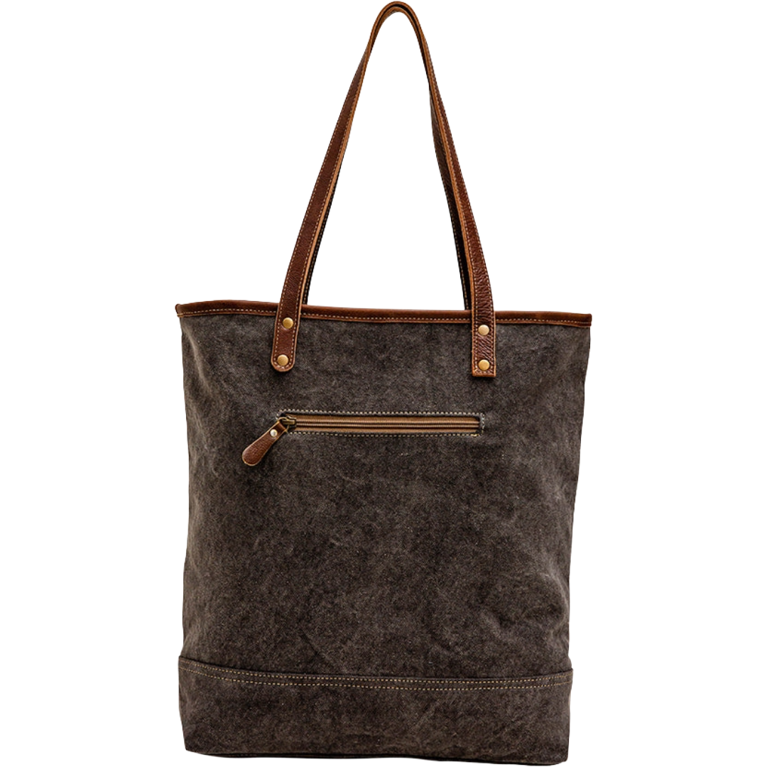 Myra Bag Ladies Shamshat Canvas Rug & Hairon Tote Bag S-6845