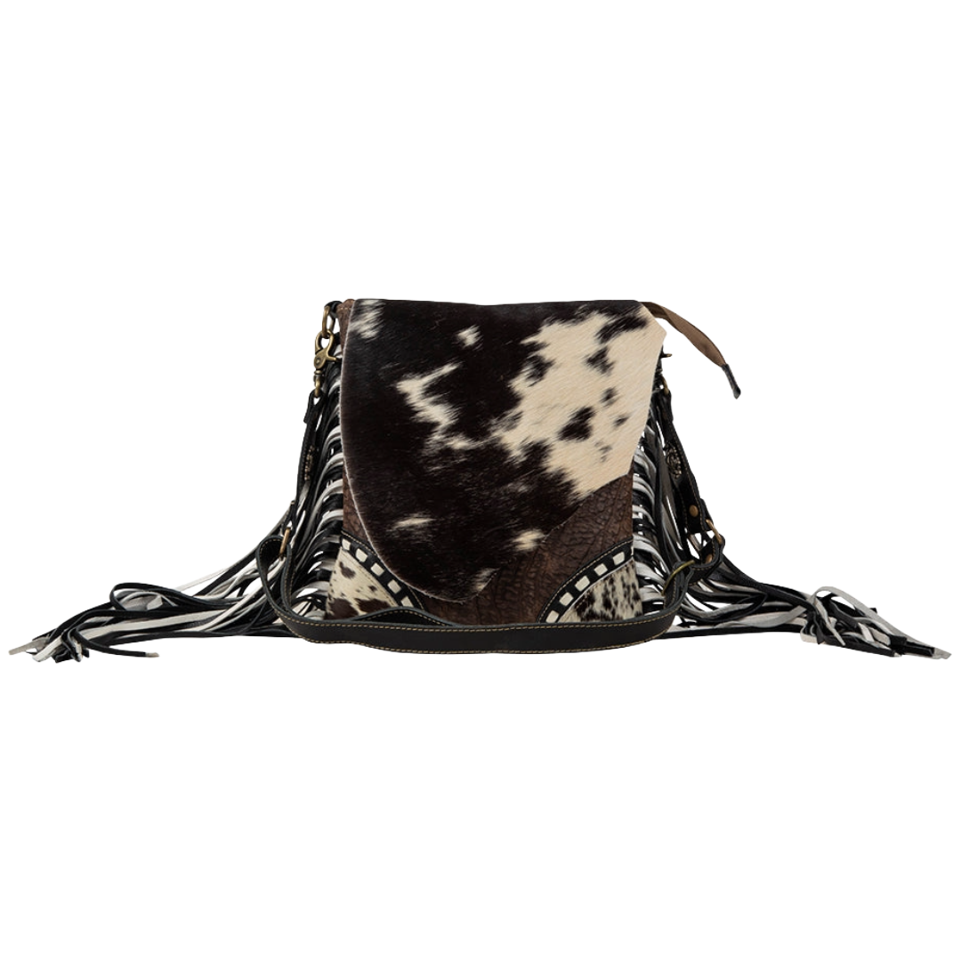 Myra Bag Corral Tempo Black Fringed Concealed Carry Bag S-7308