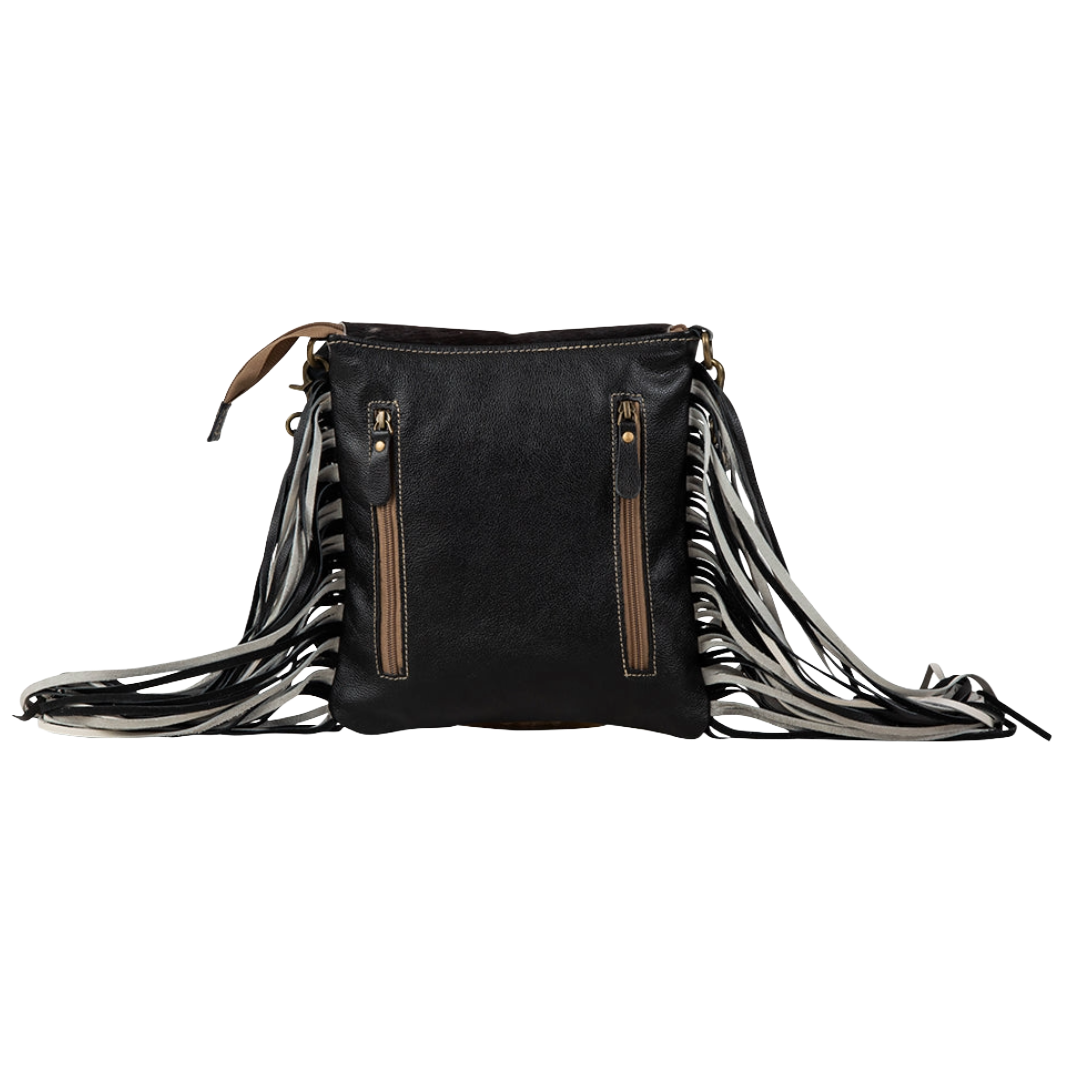 Myra Bag Corral Tempo Black Fringed Concealed Carry Bag S-7308