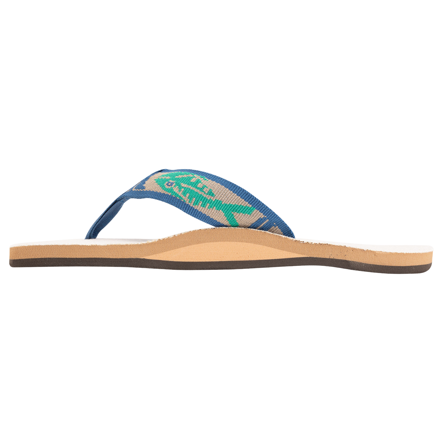 Rainbow Men's Single Layer Natural Hemp Light Green Fish Strap Sandal 301AHPFS-NLTG