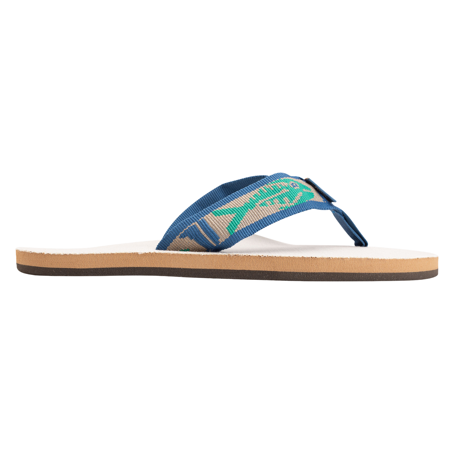 Rainbow Men's Single Layer Natural Hemp Light Green Fish Strap Sandal 301AHPFS-NLTG