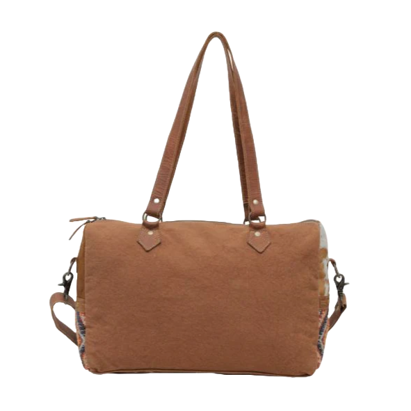 Myra Bag Ladies Aztec Brown Mini Duffle Bag S-5638