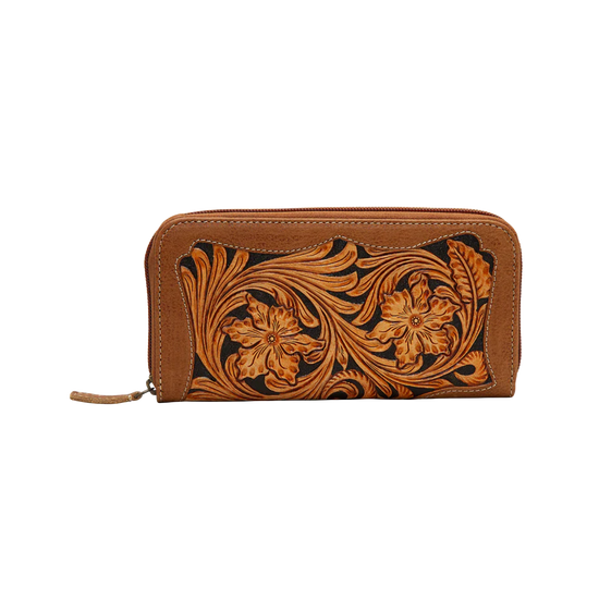 Myra Bag Ladies Mahogany Dust Brown Leather Wallet S-5823