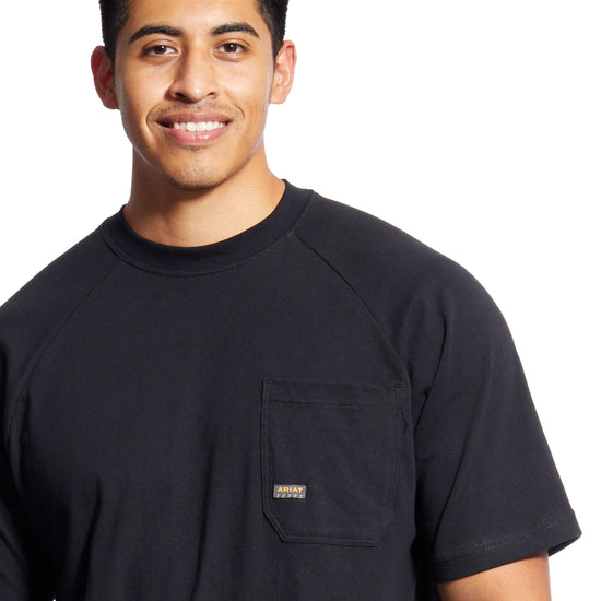Ariat Men's Rebar Cotton Strong Black T-Shirt 10025372