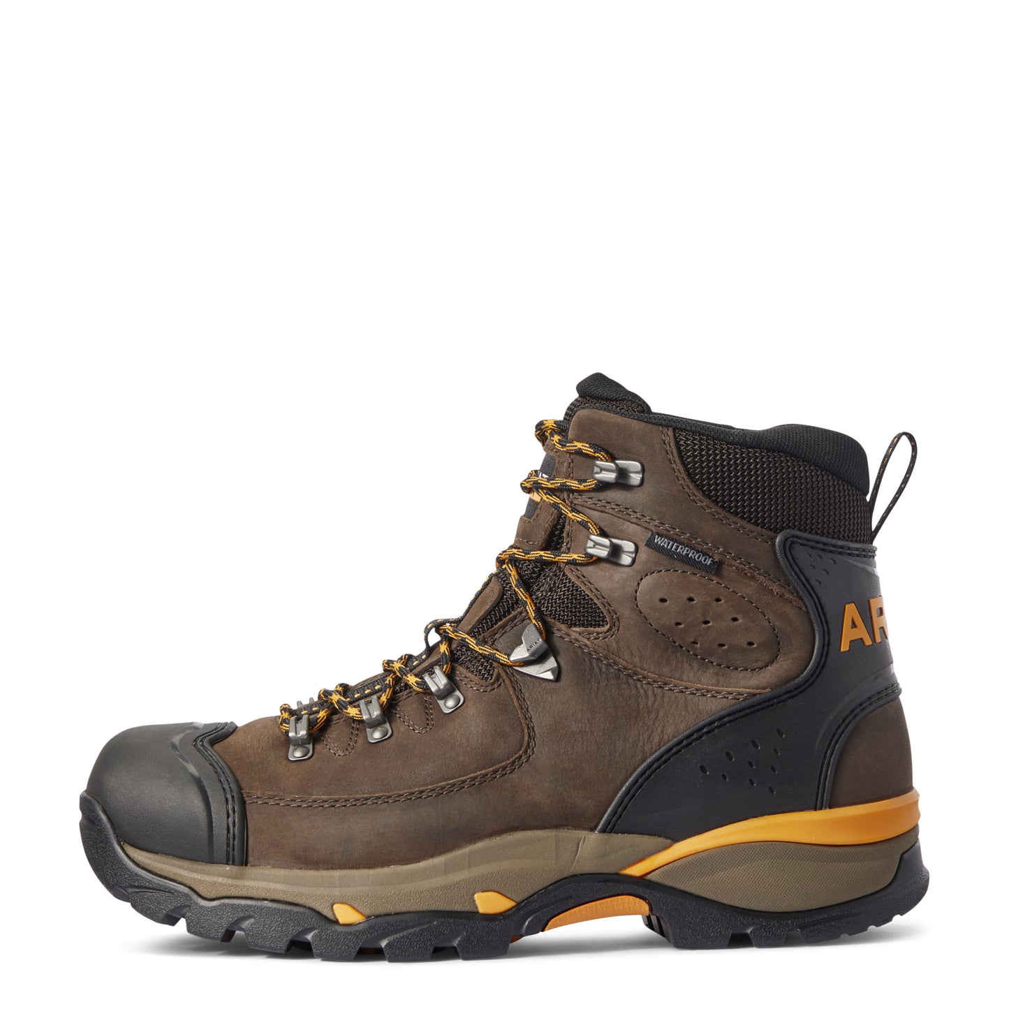Ariat Men's Endeavor 6" Chocolate Brown Waterproof Work Boot 10031659