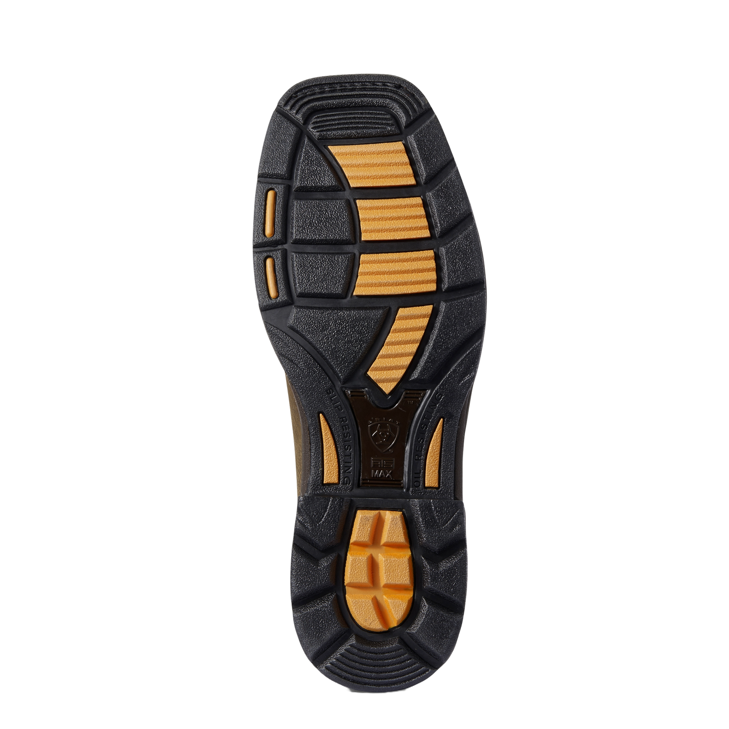 Ariat Men's WorkHog Rye Brown & Cream Wide Square Toe Work Boot 10031672