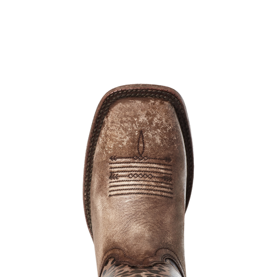 Ariat Ladies Circuit Savanna Leopard Print Square Toe Boots 10035942