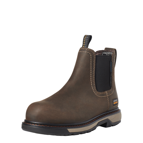 Ariat Ladies Riveter Chelsea CSA Waterproof Brown Work Boots 10035772