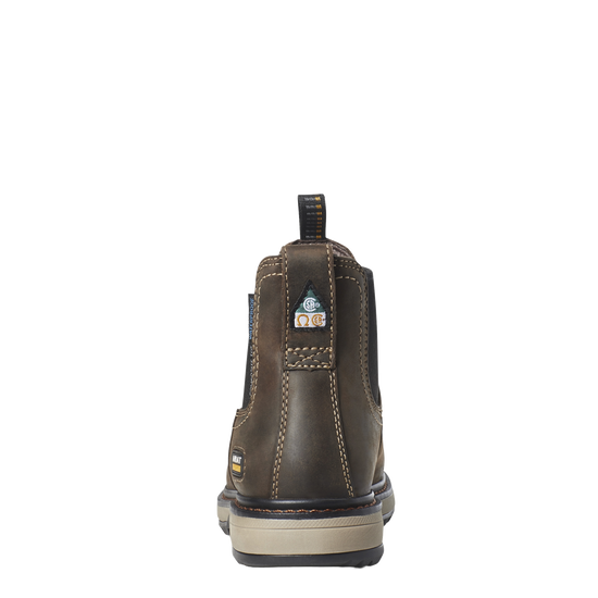 Ariat Ladies Riveter Chelsea CSA Waterproof Brown Work Boots 10035772